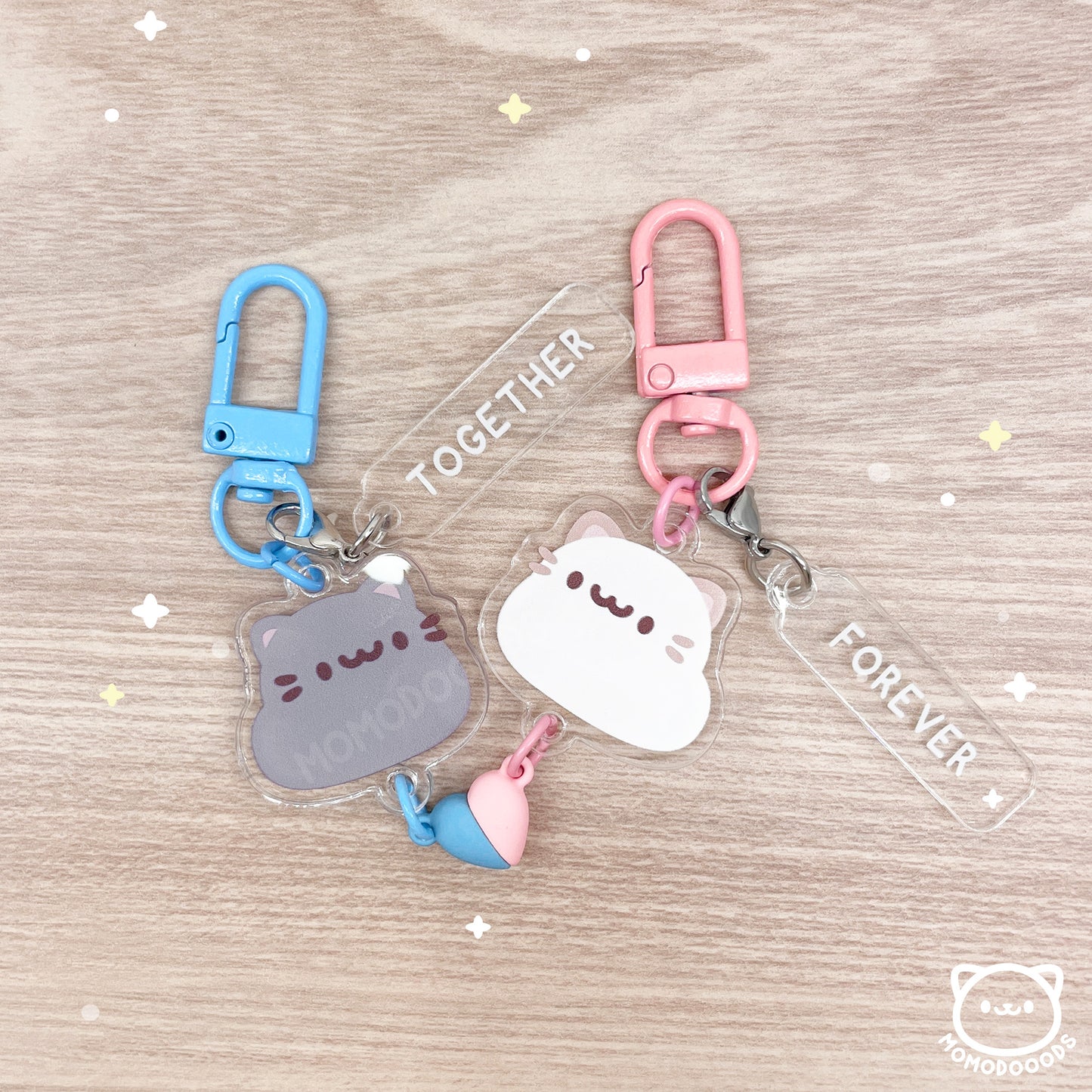 Momodachi Couple & Friendship Keychains (Magnetic)