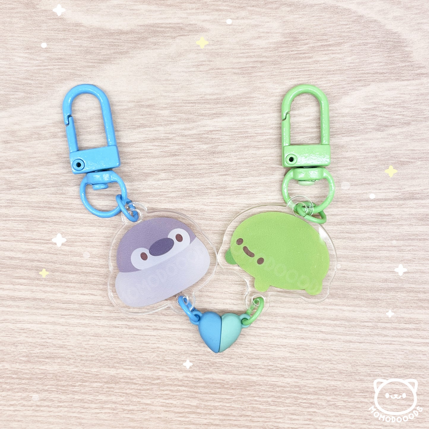 Momodachi Couple & Friendship Keychains (Magnetic)