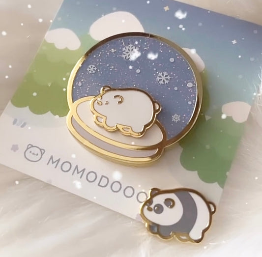 Enamel Pin: Mini Snowglobe Habitats