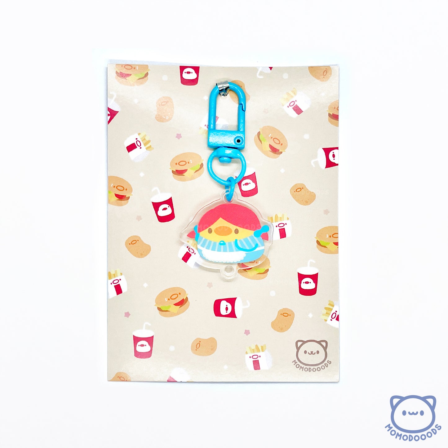 Dangle Keychain (Customisable): Fast Foood Ducks