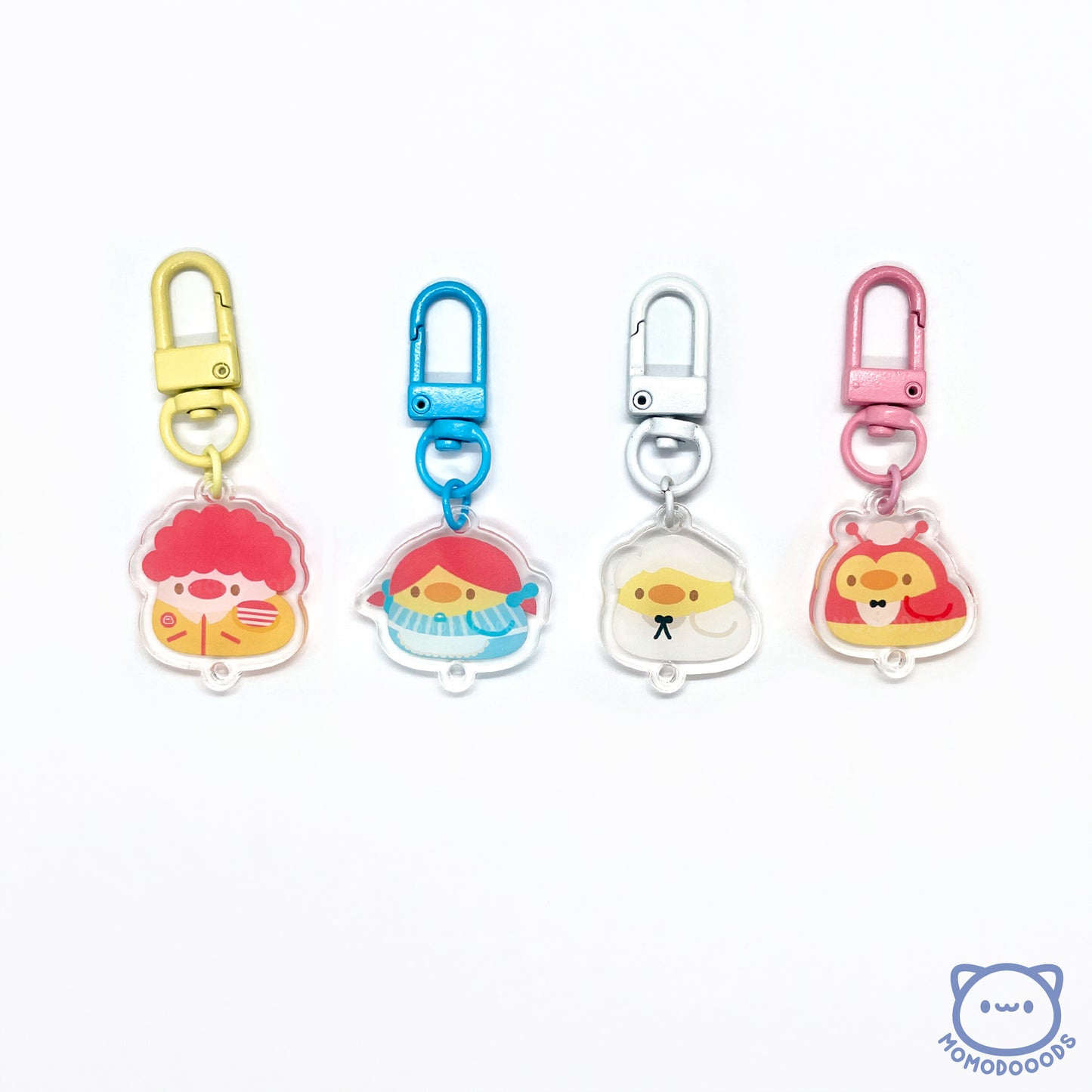 Dangle Keychain (Customisable): Fast Foood Ducks