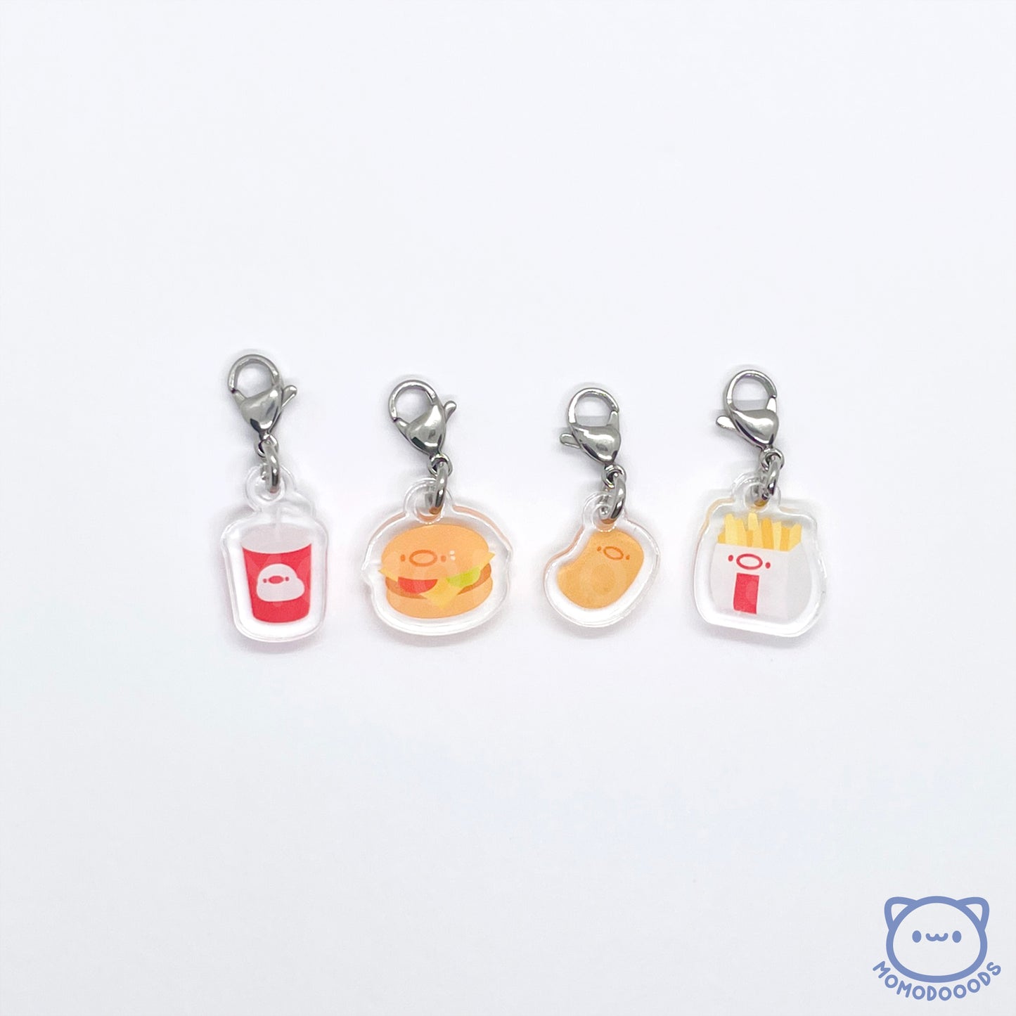 Dangle Keychain (Customisable): Fast Foood Ducks