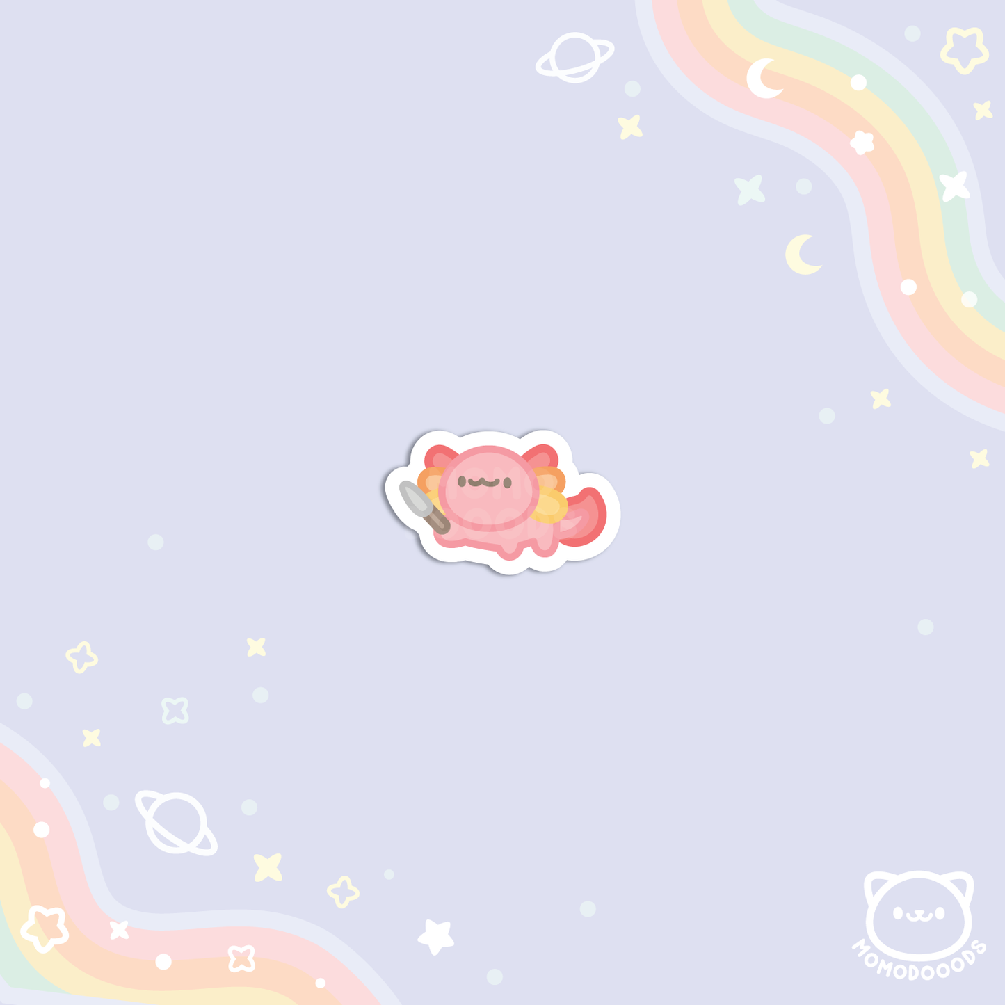 Sticker Pack: Work-a-lotl Axolotl